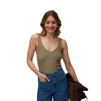 тениска,мъжки,тениски,дамски,тениски,vero,moda,glory,rib,sleeveless,t,shirt,green,brown,(mermaid)