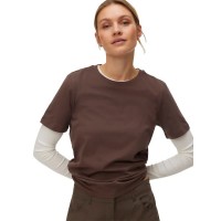 тениска,мъжки,тениски,дамски,тениски,vero,moda,paulina,short,sleeve,t,shirt,brown,(chocolate,martini)