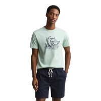 тениска,мъжки,тениски,дамски,тениски,gant,2003425,short,sleeve,t,shirt,green,(washed,turquoise)