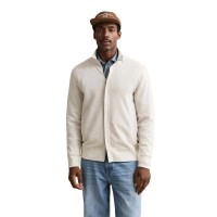 блуза,мъжки,пуловери,gant,2067135,full,zip,sweatshirt,white,(seed,melange)