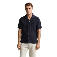 риза,с,къс,ръкав,дамски,ризи,мъжки,ризи,gant,3261120,linen,regular,fit,short,sleeve,shirt,blue,(evening,blue)