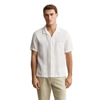 риза,с,къс,ръкав,дамски,ризи,мъжки,ризи,gant,3261120,linen,regular,fit,short,sleeve,shirt,white,(white)
