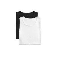 мъжко,бельо,gant,900012007,sleeveless,base,layer,2,units,white,black,(black,white)