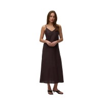 рокля,дамски,поли,и,рокли,vero,moda,selma,7,8,singlet,sleeveless,midi,dress,brown,(chocolate,torte)