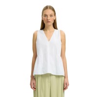 тениска,мъжки,тениски,дамски,тениски,selected,blair,peplum,sleeveless,v,neck,t,shirt,white,(bright,white)