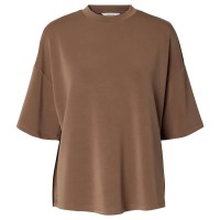 тениска,мъжки,тениски,дамски,тениски,selected,oversized,tenny,short,sleeve,t,shirt,brown,(chocolate,chip)