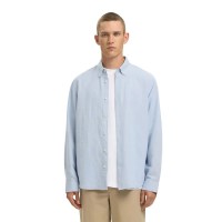риза,с,дълъг,ръкав,дамски,ризи,мъжки,ризи,selected,regclay,linenblend,long,sleeve,shirt,blue,(dusty,blue,mixed,white)