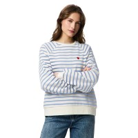 блуза,дамски,блузи,pieces,greta,emb,ub,sweatshirt,white,(cloud,dancer,hydrangea,heart,emb)