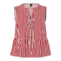 дамски,блузи,pieces,jolly,tie,sleeveless,blouse,red,(adrenaline,rush,bright,white)