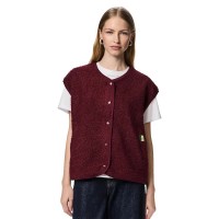 потник,дамски,жилетки,pieces,katty,teddy,vest,red,(tawny,port)