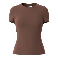 тениска,мъжки,тениски,дамски,тениски,pieces,lula,short,sleeve,t,shirt,brown,(hot,fudge)