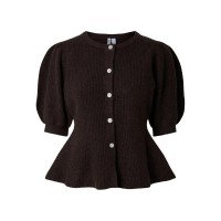 жилетка,мъжки,пуловери,дамски,пуловери,pieces,silly,puff,knit,cardigan,brown,(hot,fudge,melange)