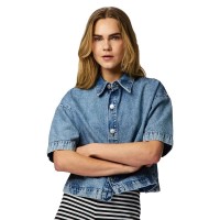 риза,с,къс,ръкав,дамски,ризи,мъжки,ризи,pieces,sky,a,shape,denim,short,sleeve,shirt,blue,(medium,blue,denim)