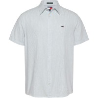 риза,с,къс,ръкав,дамски,ризи,мъжки,ризи,tommy,jeans,dm0dm20894,short,sleeve,shirt,grey,(colorado,blue,ecru)