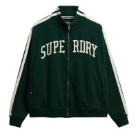 блуза,дамски,блузи,superdry,athletic,essential,applique,loose,fit,full,zip,sweatshirt,green,(enamel,green)