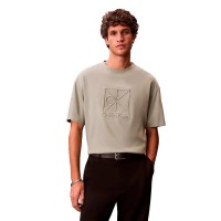 тениска,мъжки,тениски,дамски,тениски,calvin,klein,lv04le200g,short,sleeve,t,shirt,beige,(shadow)