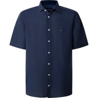 риза,с,къс,ръкав,дамски,ризи,мъжки,ризи,hackett,gmd,linen,short,sleeve,shirt,blue,(old,navy)