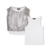 тениска,мъжки,тениски,дамски,тениски,dkny,d62618,sleeveless,t,shirt,white,silver,(light,grey)