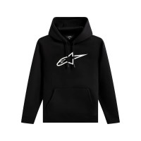 суичър,мъжки,пуловери,alpinestars,ageless,hoodie,black,(black,white)