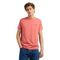 тениска,мъжки,тениски,дамски,тениски,pepe,jeans,original,basic,3n,short,sleeve,t,shirt,orange,(cinnabar,red)