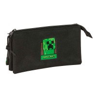 ученически,принадлежности,safta,minecraft,22x12x3,cm,triple,pencil,case,black,(multicolor)