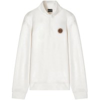 блуза,мъжки,пуловери,дамски,пуловери,ea7,emporio,armani,7x000457,af12660,half,zip,sweatshirt,white,(sugar,swizzle)
