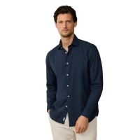 риза,с,дълъг,ръкав,дамски,ризи,мъжки,ризи,façonnable,voile,long,sleeve,shirt,blue,(marine,blue)