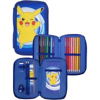 канцеларски,принадлежности,pokemon,pencil,case,blue,(black,yellow)