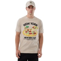тениска,мъжки,тениски,дамски,тениски,new,era,pizza,short,sleeve,t,shirt,beige,(light,beige)