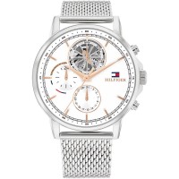часовник,часовници,tommy,hilfiger,stewart,44mm,watch,silver,(silver,white)