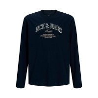 тениска,мъжки,тениски,дамски,тениски,jack,&,jones,denver,logo,long,sleeve,t,shirt,blue,(navy,blazer)