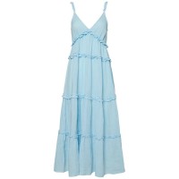рокля,дамски,поли,и,рокли,yas,anina,sleeveless,midi,dress,blue,(summer,song)