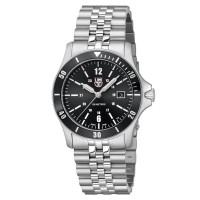 часовник,часовници,luminox,sport,timer,0910,series,0911,42mm,10atm,quartz,analogical,watch,silver,(black,white)