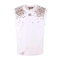 тениска,мъжки,тениски,дамски,тениски,dolce,&,gabbana,tacks,sleeveless,t,shirt,white,(white)