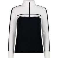 блуза,дамски,блузи,cmp,34l4296,half,zip,sweatshirt,white,black,(white)