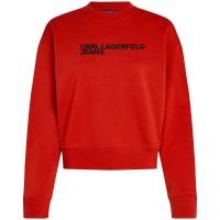 блуза,дамски,блузи,karl,lagerfeld,jeans,a1w20005,sweatshirt,red,(pompeian,red)