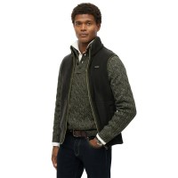 потник,мъжки,жилетки,superdry,estate,fleece,vest,black,(black)