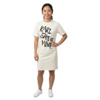 рокля,дамски,поли,и,рокли,karl,lagerfeld,jeans,b3w13011,short,sleeve,short,dress,white,(egret)