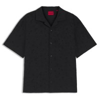 риза,с,къс,ръкав,дамски,ризи,мъжки,ризи,hugo,espino,10278359,short,sleeve,shirt,black,(black)