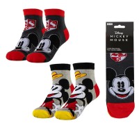 чорапи,мъжки,чорапи,дамски,чорапи,disney,mickey,socks,2,pairs,grey,(multicolor)