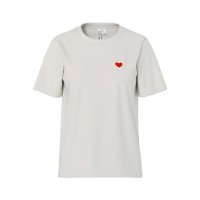 тениска,мъжки,тениски,дамски,тениски,pieces,mila,heart,short,sleeve,t,shirt,white,(cloud,dancer,emb,red,heart)
