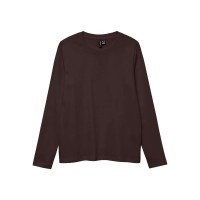 тениска,мъжки,тениски,дамски,тениски,vero,moda,paulina,long,sleeve,t,shirt,brown,(chocolate,torte)