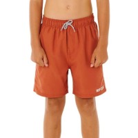 бански,гащета,детски,бански,костюми,rip,curl,streamline,offset,volley,swimming,shorts,orange,(baked,clay)