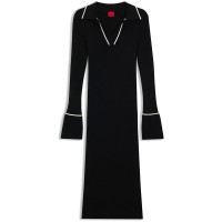 рокля,дамски,поли,и,рокли,hugo,samury,10276319,long,sleeve,dress,black,(black)