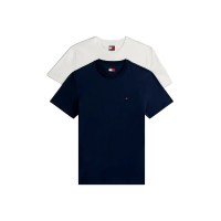 тениска,мъжки,тениски,дамски,тениски,tommy,jeans,dm0dm20687,short,sleeve,t,shirt,2,units,blue,(ecru,dark,night,navy)