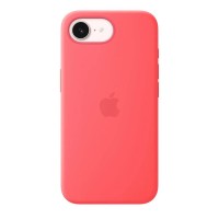 други,аксесоари,apple,silicone,iphone,17e,case,with,magsafe,pink,(bright,guava)