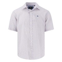риза,с,къс,ръкав,дамски,ризи,мъжки,ризи,fynch,hatton,prints,on,structure,short,sleeve,shirt,white,(peony)