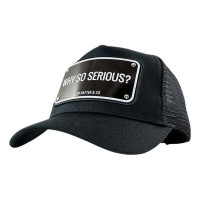 шапка,всички,шапки,john,hatter,&,co,why,so,serious,?,on,cap,black,(black)