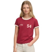 тениска,мъжки,тениски,дамски,тениски,superdry,athletic,essential,stripe,short,sleeve,t,shirt,red,(bordeaux,red)