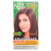 хигиена,коса,naturvital,coloursafe,nº5,light,brown,150ml,permanent,dye,clear